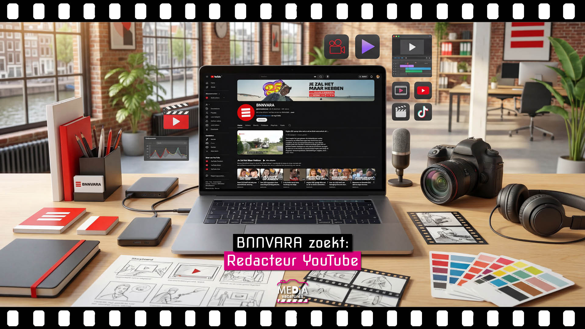 BNNVARA - Redacteur YouTube - Mediavacatures.com